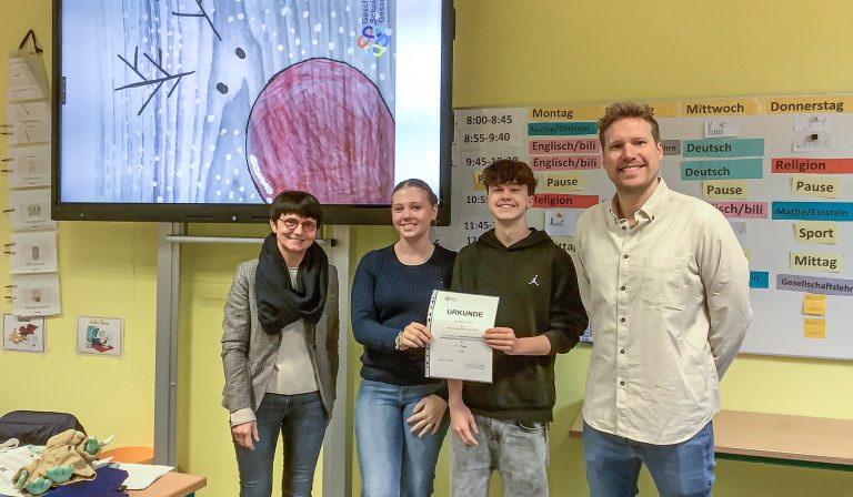 Die schönste Weihnachtskarte kommt aus der 8a